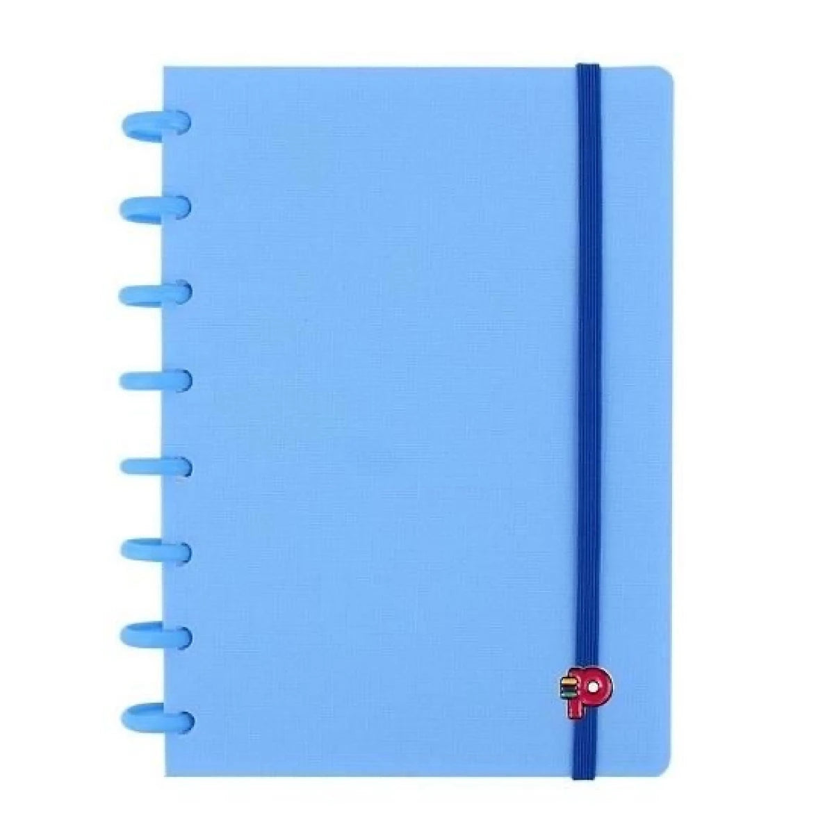 Caderno Discos Inteligente A5 Azul Pautado Yummy Pop Disc