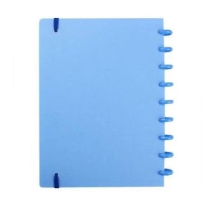 Caderno Discos Inteligente A5 Azul Pautado Yummy Pop Disc